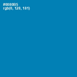 #0080B5 - Bondi Blue Color Image