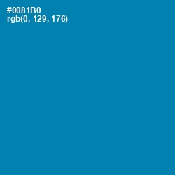 #0081B0 - Bondi Blue Color Image