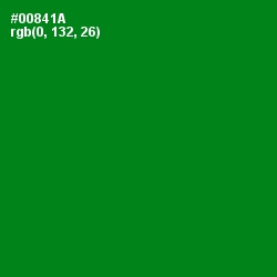 #00841A - Forest Green Color Image