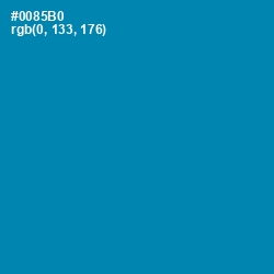 #0085B0 - Bondi Blue Color Image