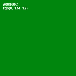 #00860C - Forest Green Color Image