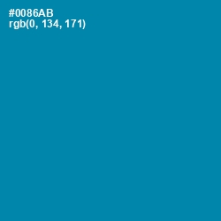 #0086AB - Bondi Blue Color Image