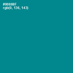 #00888F - Teal Color Image