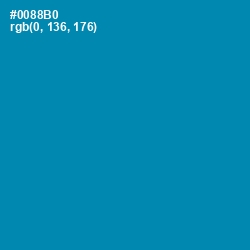 #0088B0 - Bondi Blue Color Image