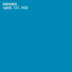 #0089B6 - Bondi Blue Color Image