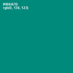 #008A7B - Elf Green Color Image