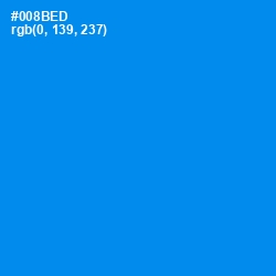 #008BED - Dodger Blue Color Image