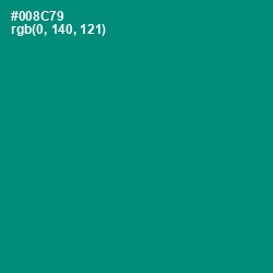 #008C79 - Elf Green Color Image