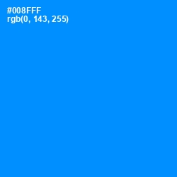 #008FFF - Dodger Blue Color Image