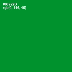 #00922D - Forest Green Color Image