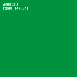 #00933D - Forest Green Color Image