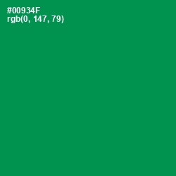 #00934F - Green Haze Color Image