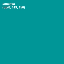 #009596 - Blue Chill Color Image