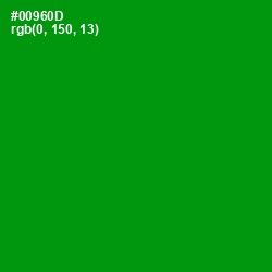 #00960D - Forest Green Color Image