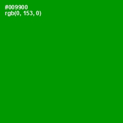 #009900 - Forest Green Color Image