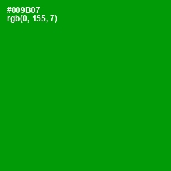 #009B07 - Forest Green Color Image