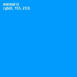 #009BFD - Dodger Blue Color Image