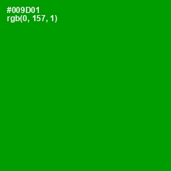 #009D01 - Forest Green Color Image