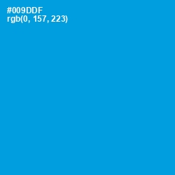 #009DDF - Pacific Blue Color Image