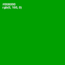 #00A000 - Forest Green Color Image