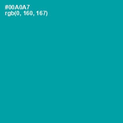 #00A0A7 - Bondi Blue Color Image