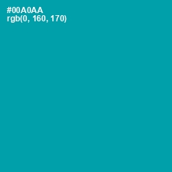#00A0AA - Bondi Blue Color Image