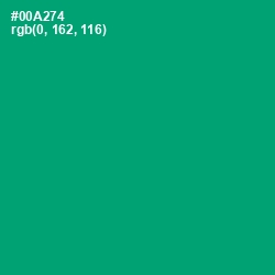 #00A274 - Jade Color Image