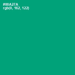 #00A27A - Jade Color Image