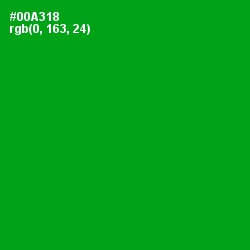 #00A318 - Forest Green Color Image