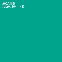 #00A48D - Niagara Color Image