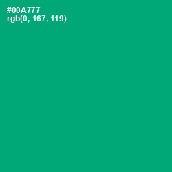 #00A777 - Jade Color Image