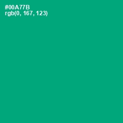 #00A77B - Jade Color Image