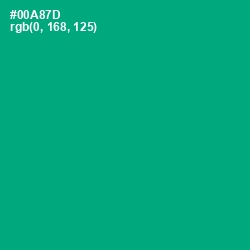 #00A87D - Jade Color Image