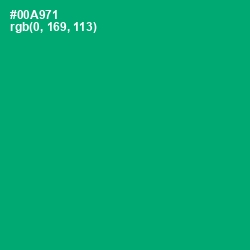 #00A971 - Jade Color Image