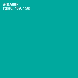 #00A99E - Persian Green Color Image