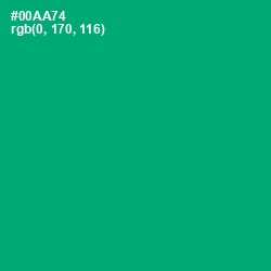 #00AA74 - Jade Color Image