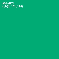 #00AB74 - Jade Color Image