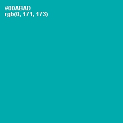 #00ABAD - Bondi Blue Color Image