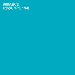 #00ABC2 - Cerulean Color Image