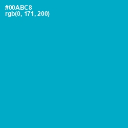 #00ABC8 - Cerulean Color Image