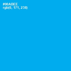 #00ABEE - Cerulean Color Image