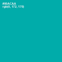 #00ACAA - Persian Green Color Image