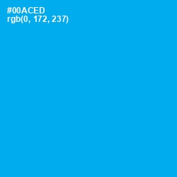 #00ACED - Cerulean Color Image