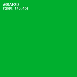 #00AF2D - Forest Green Color Image