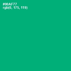 #00AF77 - Jade Color Image