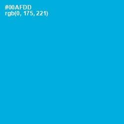 #00AFDD - Cerulean Color Image