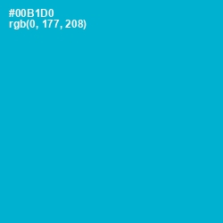 #00B1D0 - Cerulean Color Image