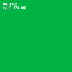 #00B342 - Green Haze Color Image