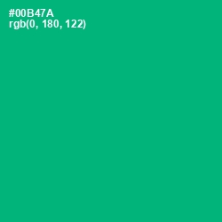 #00B47A - Jade Color Image