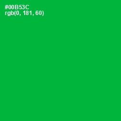#00B53C - Forest Green Color Image